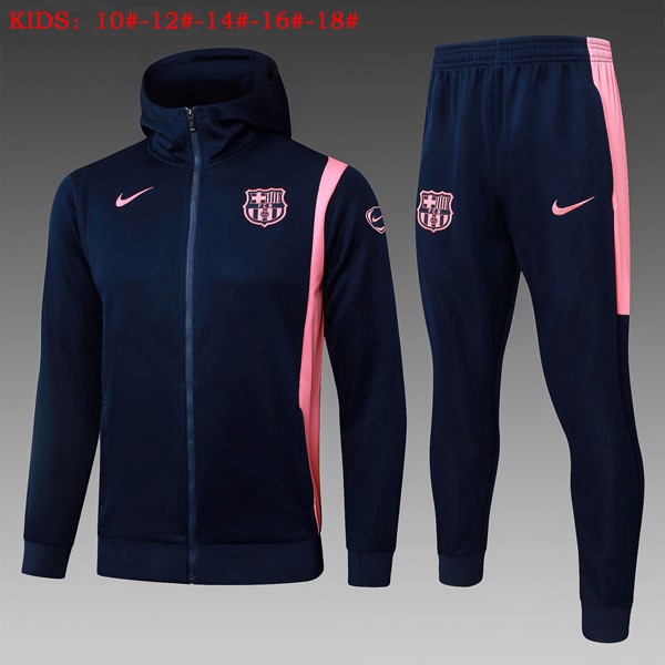 Ninos Chandal Con Capucha Barcelona 2026/27 Azul